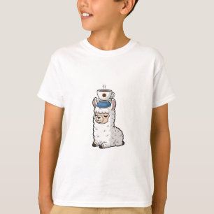 Koude Koffie Balans Alpaca Kinderen T-shirt