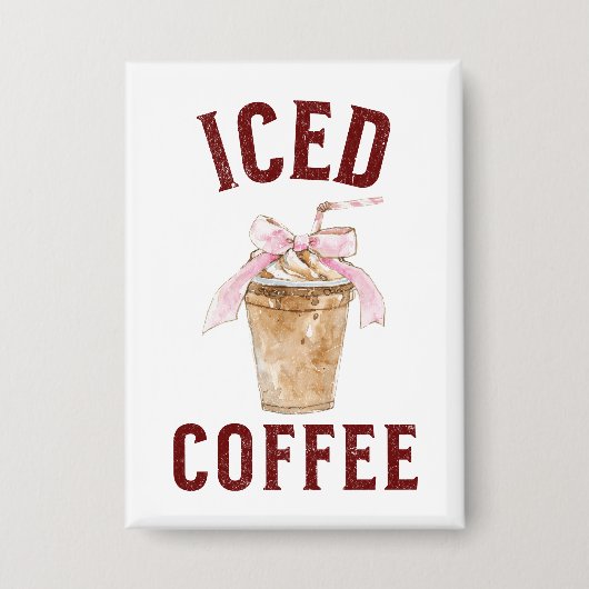 Koude koffie button (Voorkant)