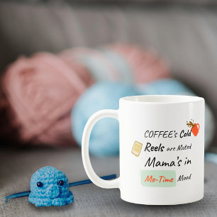 Koude Koffie, Gedempte Reels, Mijn-Tijd Sfeer Koffiemok