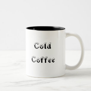 Koude koffie tweekleurige koffiemok