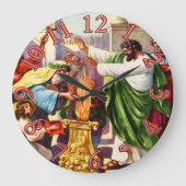 koude kuren van het blade man at lystra clock grote klok (Voorkant)