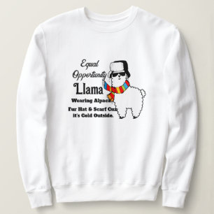 Koude Lama-trui - Grappige Dames Hoodie Trui