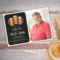 Koude Met De Oude Foto Bier Verjaardag