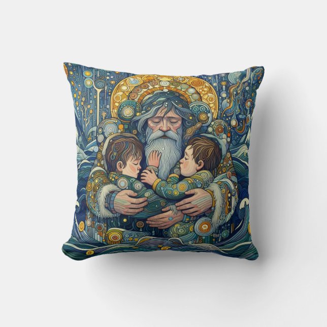 Koude nacht, sterke armen Sierkussen (Voorkant)