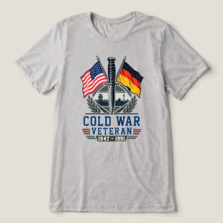Koude Oorlog Veteraan USA Duitsland Berlijn Tri-Blend Shirt