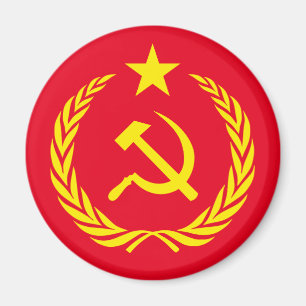 Koude Oorlogscommunistische vlag Magnet Magneet
