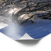 Koude rivier foto afdruk (Hoek)