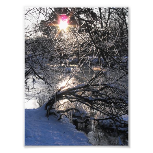 Koude rivier foto afdruk (Voorkant)