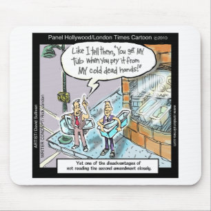 Koude schone handen W/Pistolen Funny Gifts & T - s Muismat