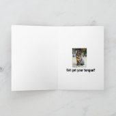 Koude schouder, kat heeft je tong? kaart (Binnen)