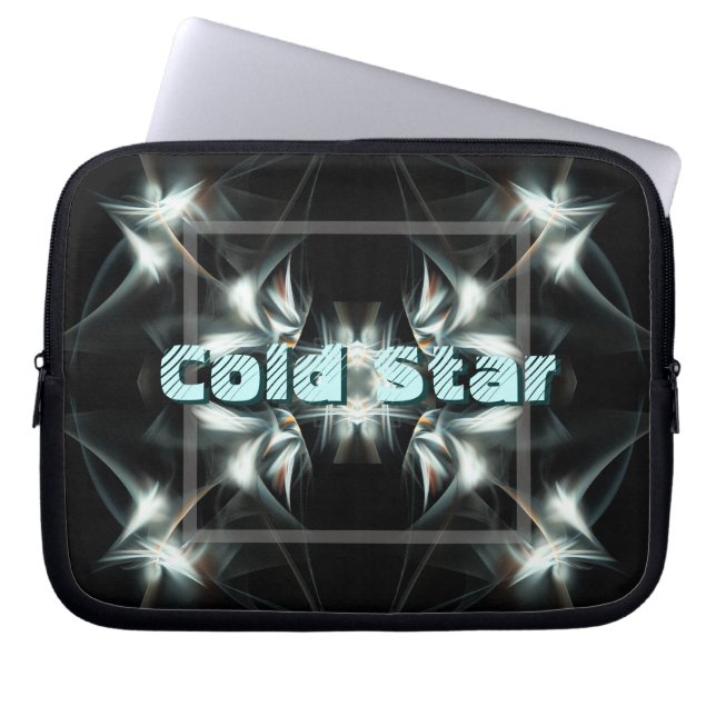 Koude ster laptop sleeve (Voorkant)