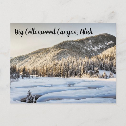 Koude Utah-herinneringen Briefkaart (Voorkant)