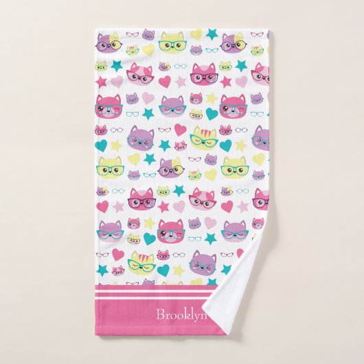 Koude vaat met brillenglazen, roze bad handdoek (Handdoek)