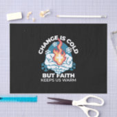 Koude verandering, het vuur van het geloof - Motiv Tissuepapier (Craft)