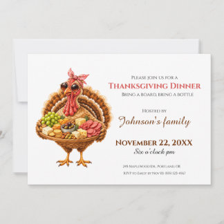 Koude vleeswaren Turkije Thanksgiving-diner Kaart