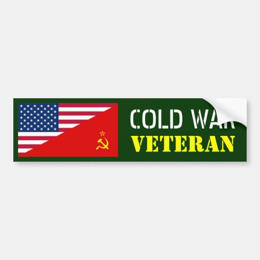 KOUDE WAR VETERAN BUMPERSTICKER (Voorkant)