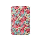 Koude Warme Waterverf Bloemen Geometrisch Badmat (Voorkant Verticaal)