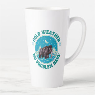 Koude Weer Mammoet Winter Humor Latte Mok