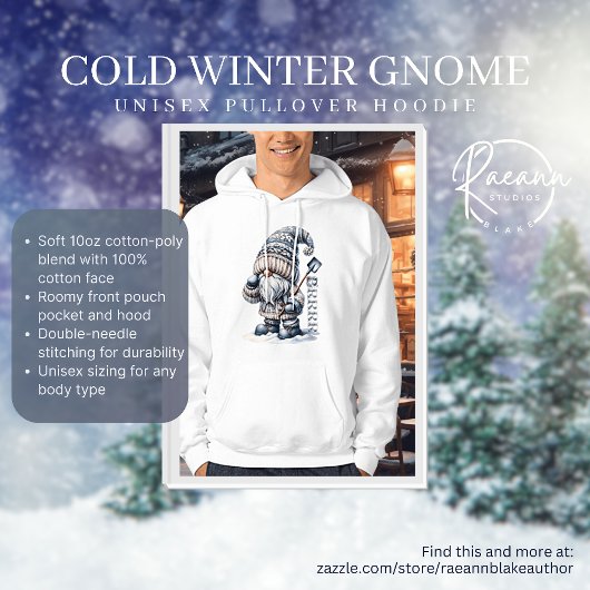 Koude Winter Kabouter Unisex Pullover Hoodie