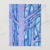 Koude winterbomen briefkaart (Voorkant)