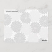 Koude zwarte en grijze bloesem briefkaart (Achterkant)