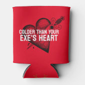 Kouder dan het hart van je exen blikjeskoeler (Voorkant)