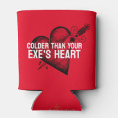 Kouder dan het hart van je exen blikjeskoeler (Achterkant)