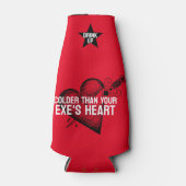 Kouder dan het hart van je exen flesjeskoeler (Voorkant)