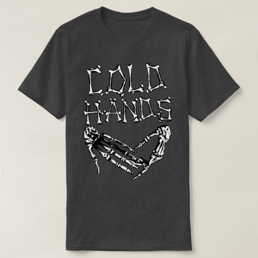 Koudhandskelethandhart  voor mannen t-shirt (Design voorkant)