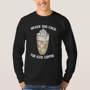 Koudkoffie Drink citaat voor Barista Brewer Caff T-shirt