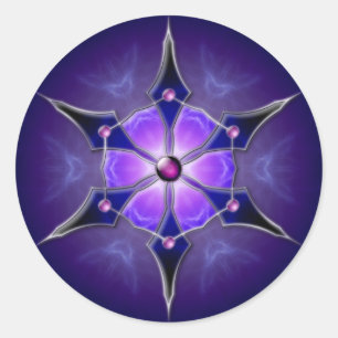 Koudstarlight-stickers Ronde Sticker