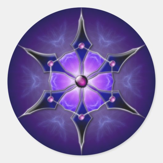 Koudstarlight-stickers Ronde Sticker (Voorkant)