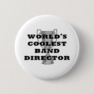 Koudste band directeur ronde button 5,7 cm