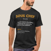 Koudste Chef in het keukencommando sous-Chef T-shirt (Voorkant)