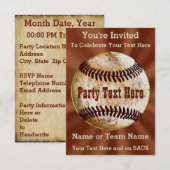 Koudste honkbalinjecties, JOUW TEKST Kaart (Voorkant / Achterkant)