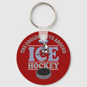 Koudste jongens spelen een heockey sleutelhanger