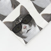 Koudste kat in de stad fleece deken (Hoek)