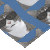 Koudste kat in de stad tafelkleed (Gekanteld)