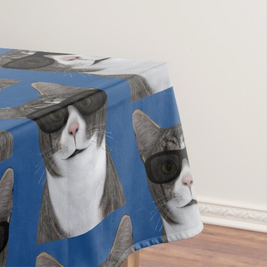 Koudste kat in de stad tafelkleed (Voorbeeld)