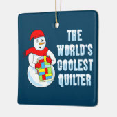 Koudste kwilter keramisch ornament (Links)