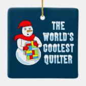 Koudste kwilter keramisch ornament (Achterkant)