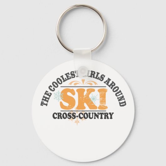 Koudste meisjes XC Ski Sleutelhanger (Voorkant)
