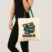 Koudste mensen op aarde Mandolin spelen Tote Bag (Voorkant (product))