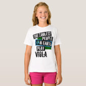 Koudste mensen op aarde Viola afspelen T-shirt (Voorkant volledig)