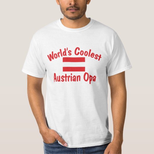 Koudste Oostenrijkse Opa T-shirt (Voorkant)
