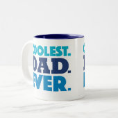 Koudste pap ooit Mok, blauw Tweekleurige Koffiemok (Voorkant links)