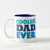 Koudste pap ooit Mok, blauw Tweekleurige Koffiemok (Links)