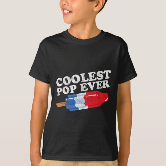 Koudste Pop ooit Popsicle Funny Retro Bomb Fathers T-shirt (Voorkant)