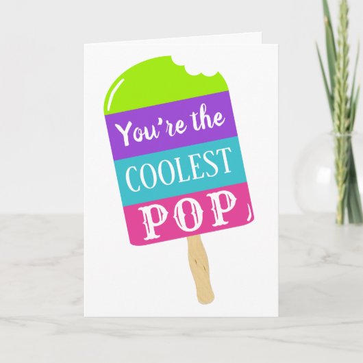 Koudste Pop Vaderdag Kaart (Voorkant)