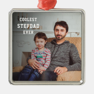 Koudste Stepdad Ever Persoonlijke foto pa Metalen Ornament